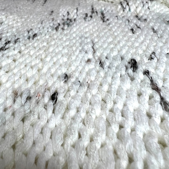 Chico's Chunky Knit‎ Open Front Sleeveless Drapy Sweater Size 1 (M/8) Ivory - Picture 5 of 6